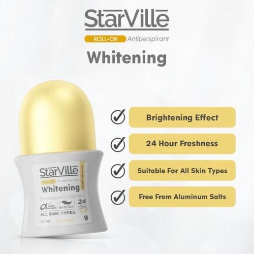Starville Whitening Roll On Sweet Vanilla 60 ML
