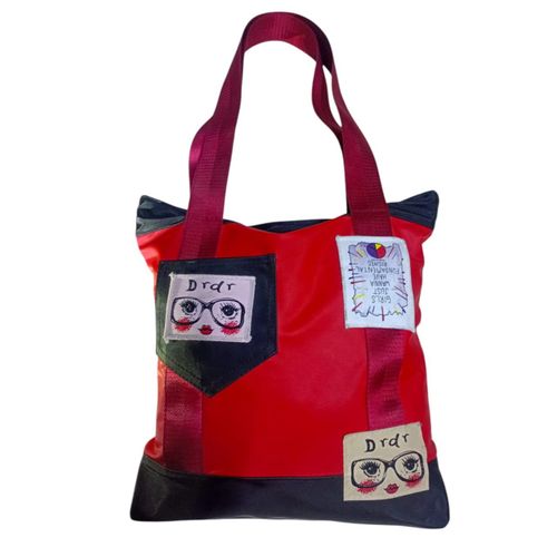 Very chic waterproof leather tote bag