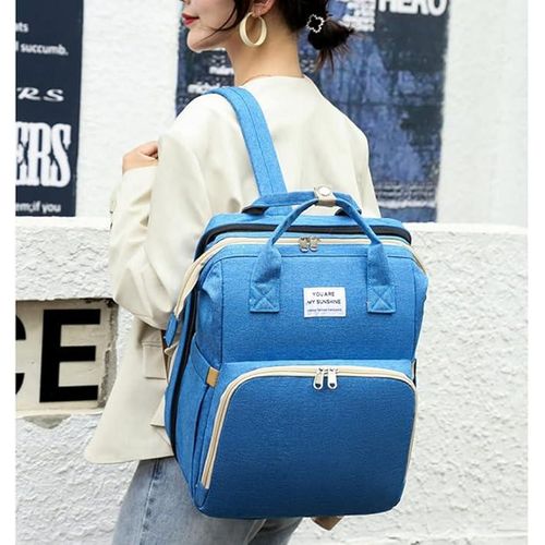 Mommy Baby Bag Mammies Open Bed Blue