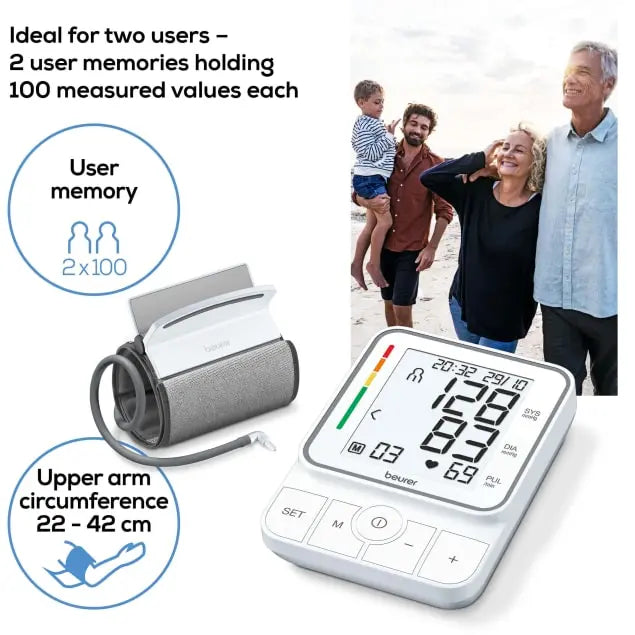 Beurer BM 51 easy Clip upper arm blood pressure monitor