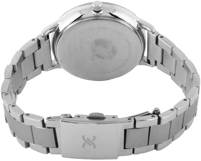 Daniel Klein Analog Light Blue Dial Women's Watch-DK.1.13243-5 Silver strap