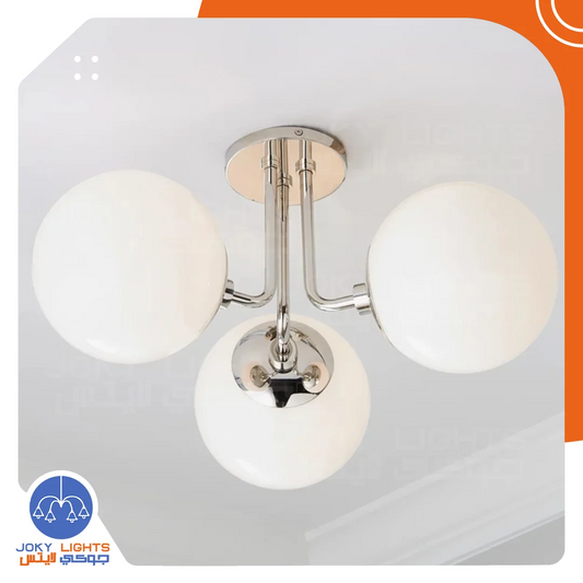 ‎Chandelier 3 Shield – Shiny Silver – (Code:419)‎