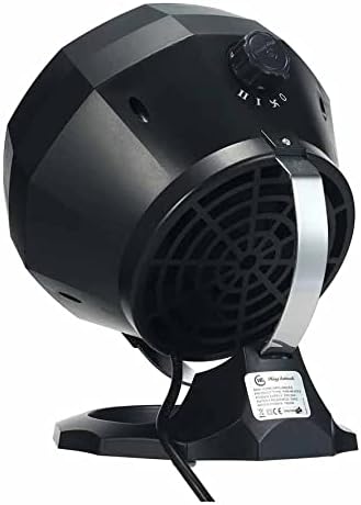 Electric Fan Heater - 1800W - Black - Fast and Safe Heating