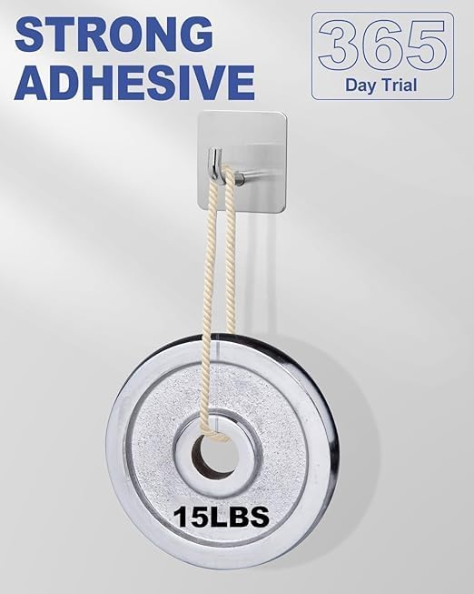 Adhesive Hooks Heavy Duty Stick on Wall Towel Door Waterproof Stainless Steel Holders for Hanging Clothes Bathroom Hook 4 Pack