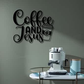 Wooden Coffee Sign, MDF, Laser Cut, Coffee Wall Art, Coffee Decor (60x50cm)