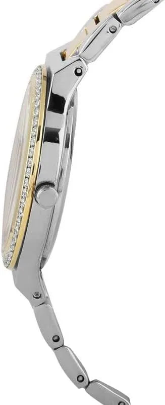 Daniel klien Classic Watch With Stainless Steel Strap For Women Analog 34 mm Silver Gold - DK.1.13215-3