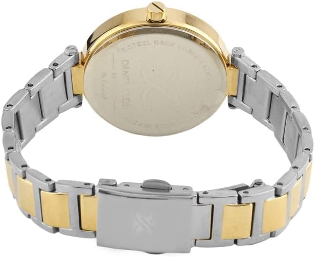 Daniel Klein Analog Silver Dial Women's Watch-DK.1.13206-6 Gold strap