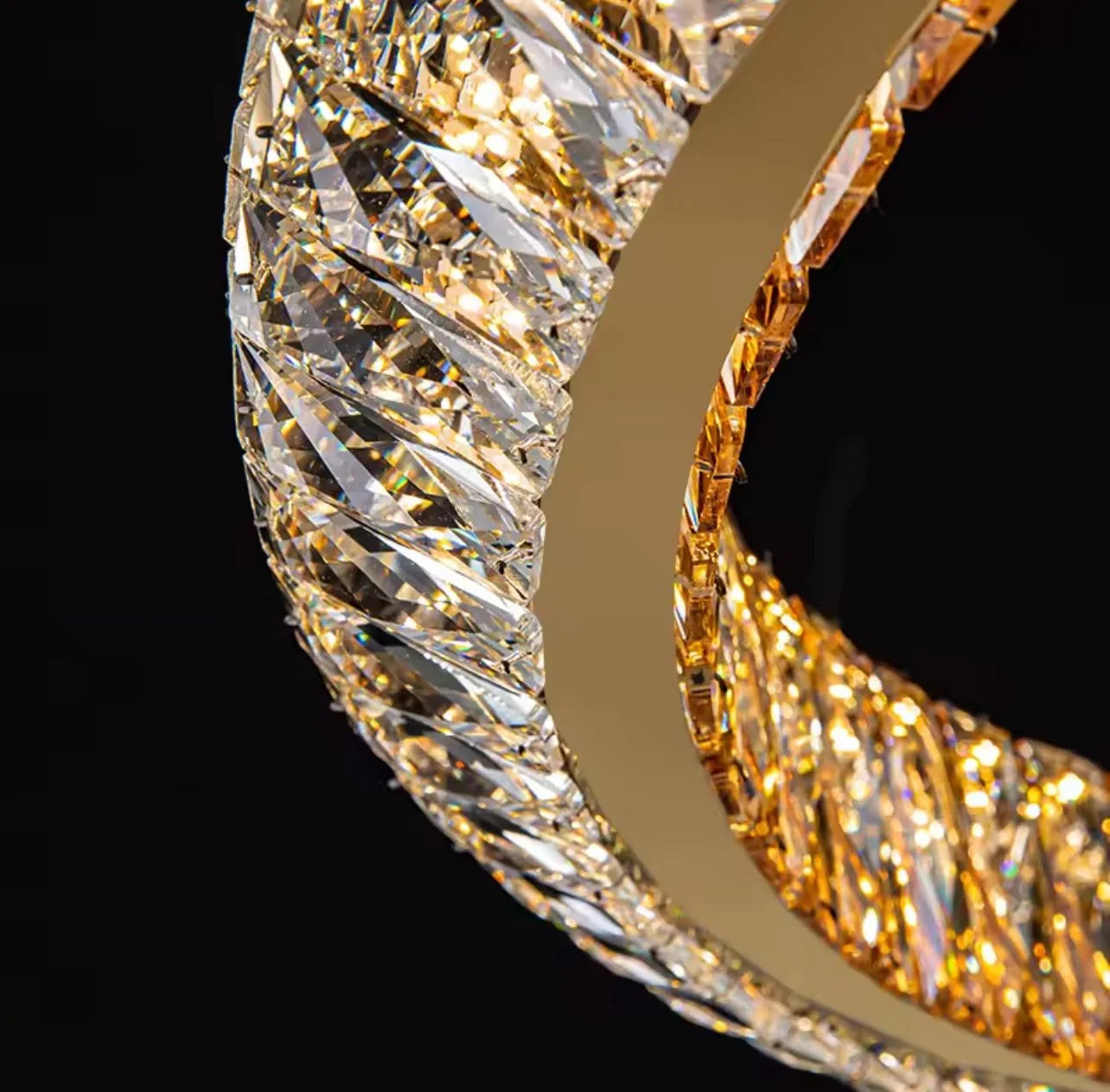 ‎Round Chandelier Stainless Steel*Crystal 349:Code‎