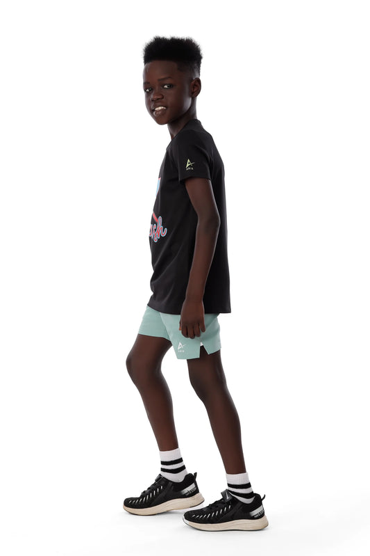 Boys’ Black Half Sleeve Squash T-Shirt – Comfortable Fabric