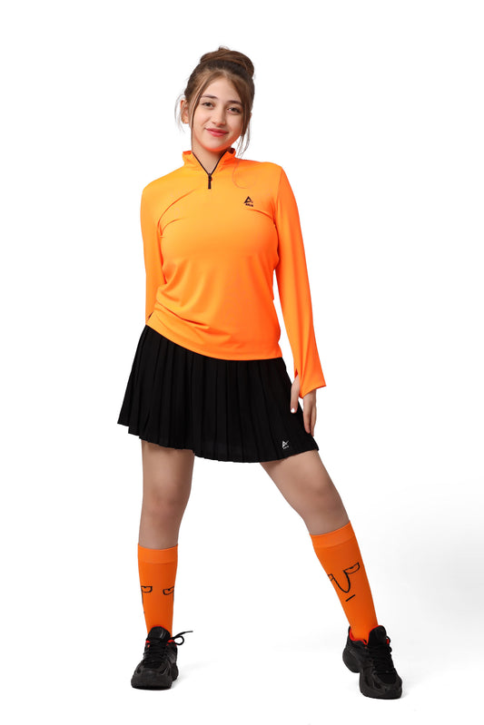 Orange Long Sleeve Sports T-Shirt 0191-GR