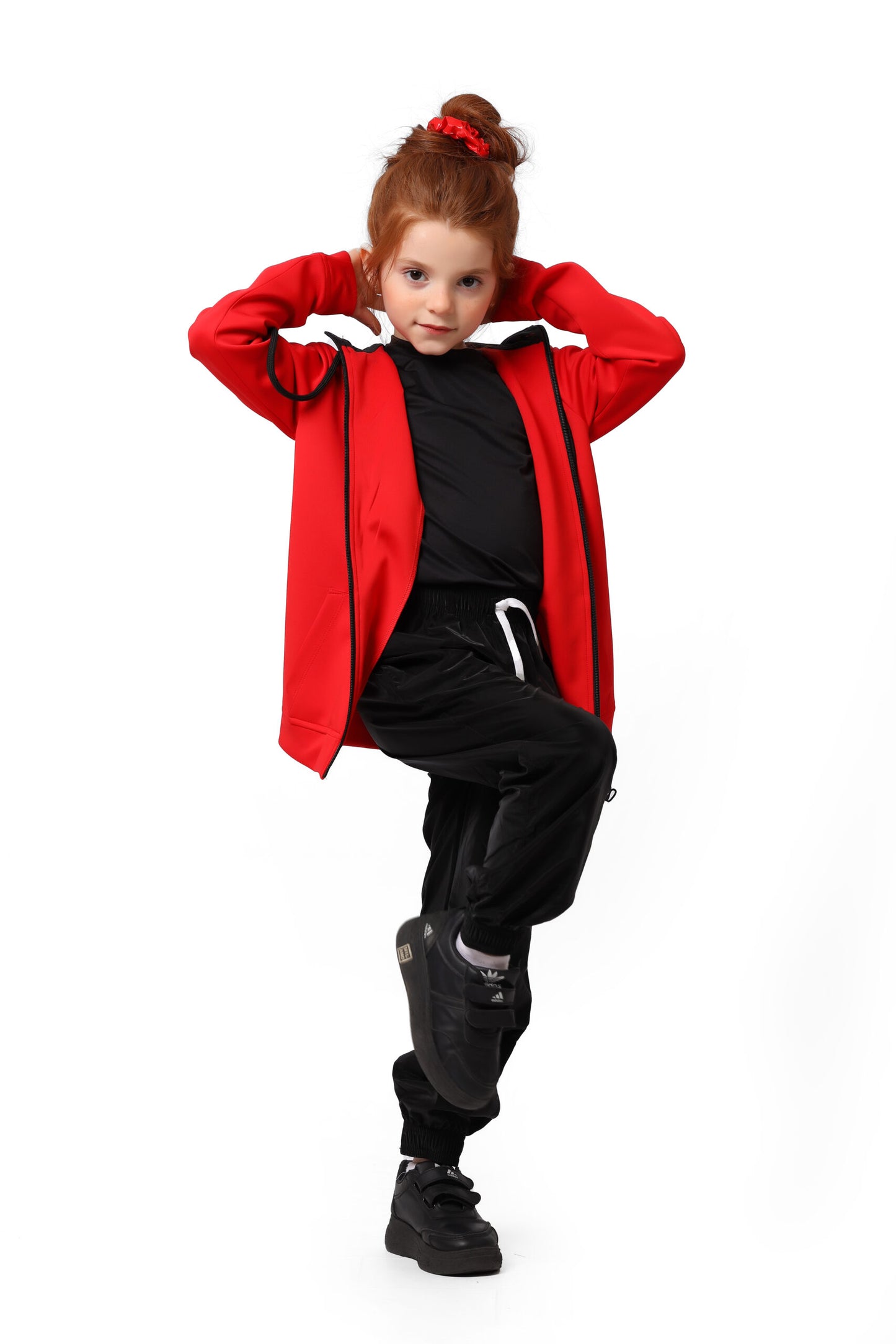 Red Performance Open Sweatshirt 0178-GR