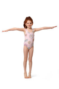 Pink Floral One-Piece Swimwear 0222-GR
