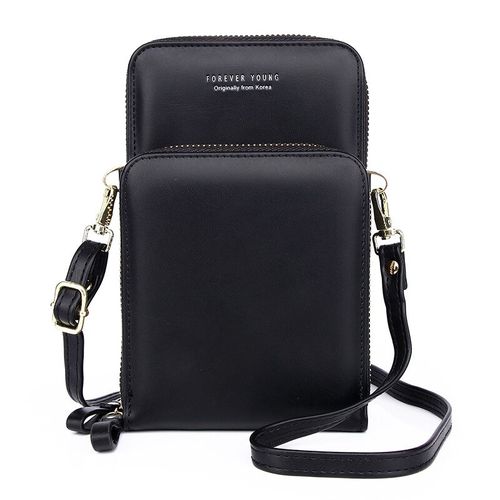 Trendy, Modern Crossbody Bag For Women, Black