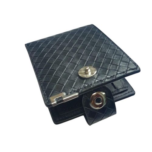 A very elegant and elegant triangular embossed leather wallet