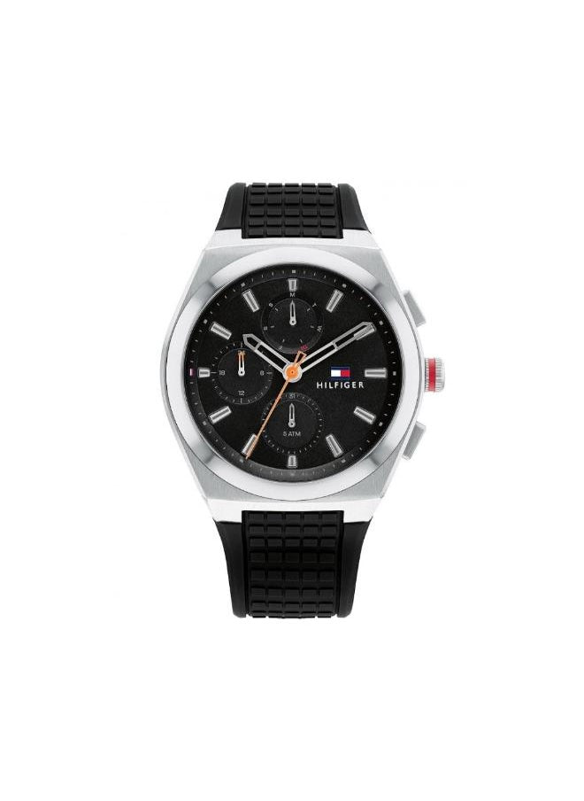 TOMMY HILFIGER men’s Chronograph Rubber watch 1791898