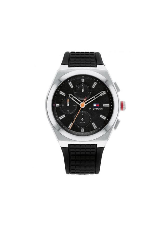 TOMMY HILFIGER men’s Chronograph Rubber watch 1791898