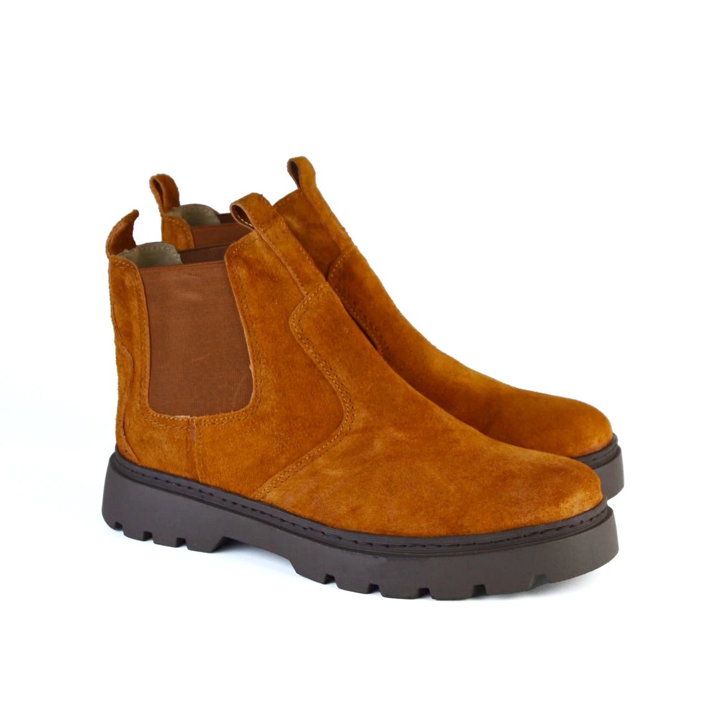 Leather Chunky Boot – S-4001 HAVAN