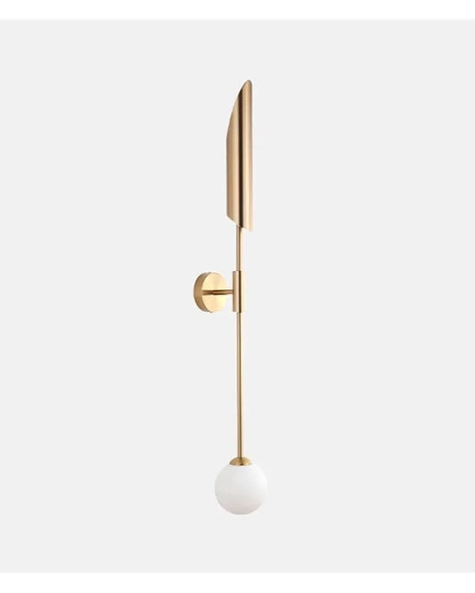 Decorative wall lamp G9 with a ball - shiny gold - (code:515)