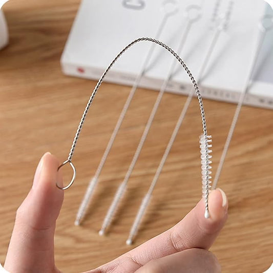 5 Pieces/Lot Straw Cleaning Brush Stainless Steel Washing Drinking Tube Straw Brush Cleaner for Bottle Coffee Tea Mug