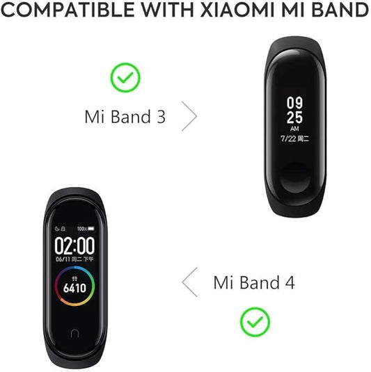 Generic Bracelet silicone for xiaomi 3 & xiaomi 4 watch band black color, Unisex