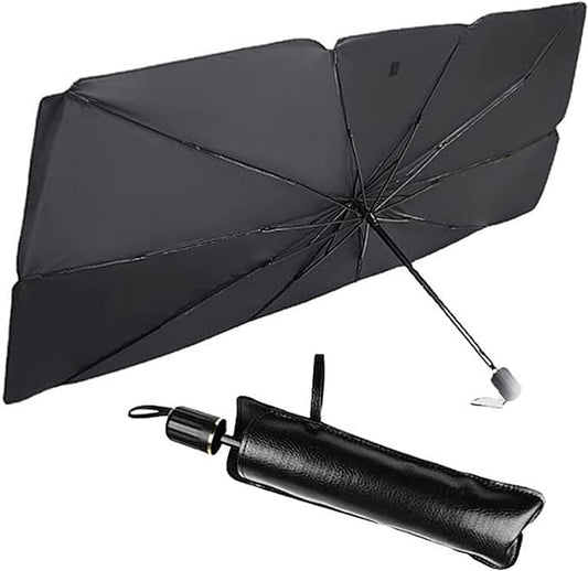 NC Car Windshield Sun Shade Foldable car Sun Umbrella,Blocks UV Rays Sun Visor for car[48 25.6 inches (122 * 65 cm)] Fit Most Vehicle