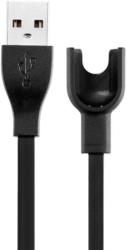 USB Charging Cradle Dock Adapter Charger Cable for Xiaomi Mi Band 3 - Black