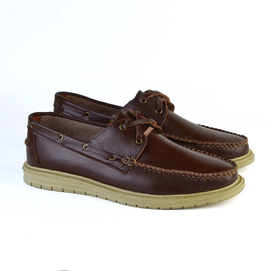 Leather Casual Shoes – SPAGU Brown
