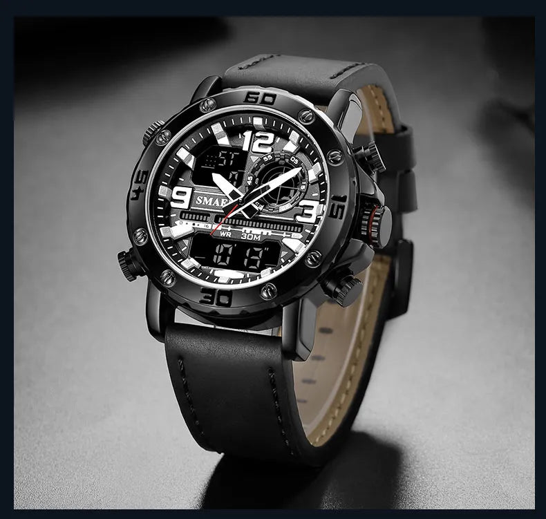 SMAEL WATCH For Men Leather-S6011-BB