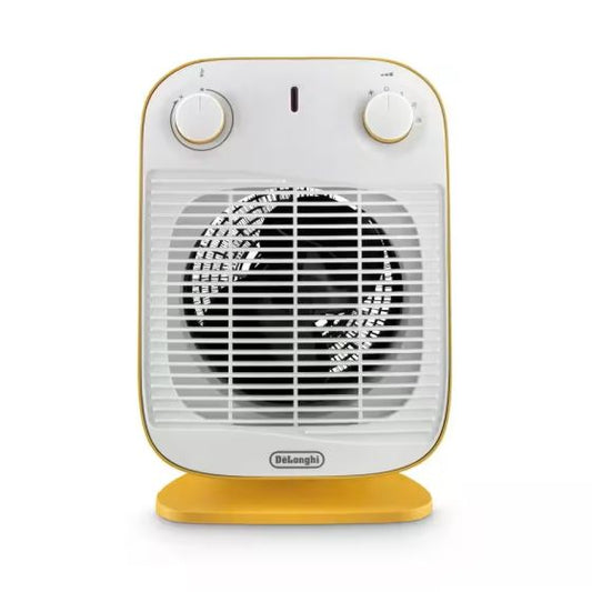 DeLonghi Electric Fan Heater 2000 Watts Yellow and White - HFS50B20YE