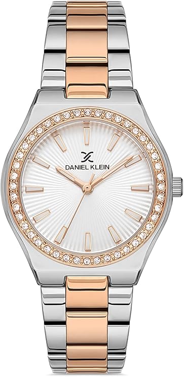Daniel klein Silver Color Stainless Steel Strap Watch for Women DK.1.13040-6 Silver