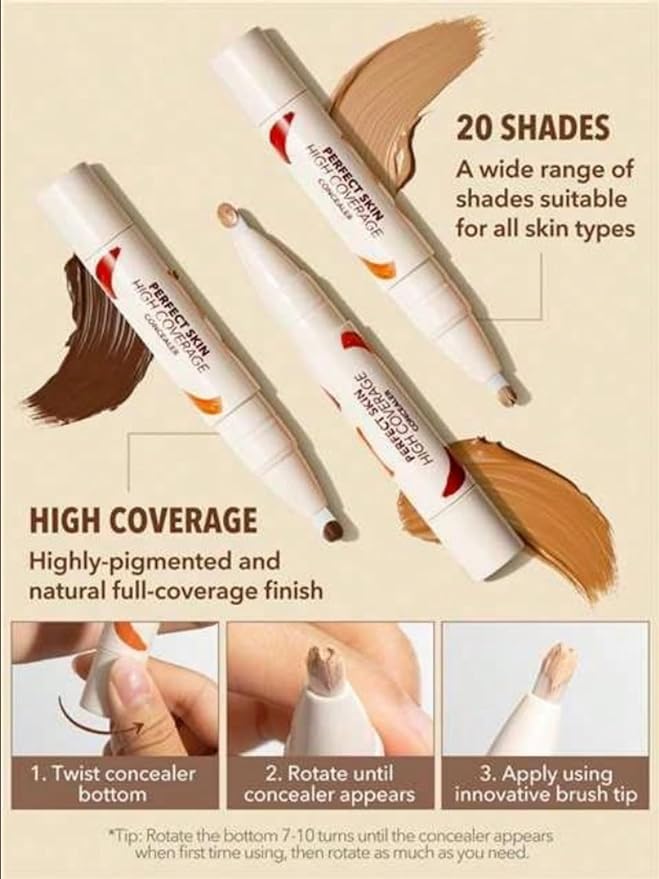 Sheglam High Cover Concealer Shell 4.5g