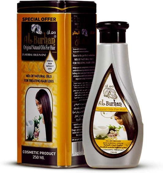 Al Burhan Hair Oil For Hair Loss & Brittleness 250ml Yellow
