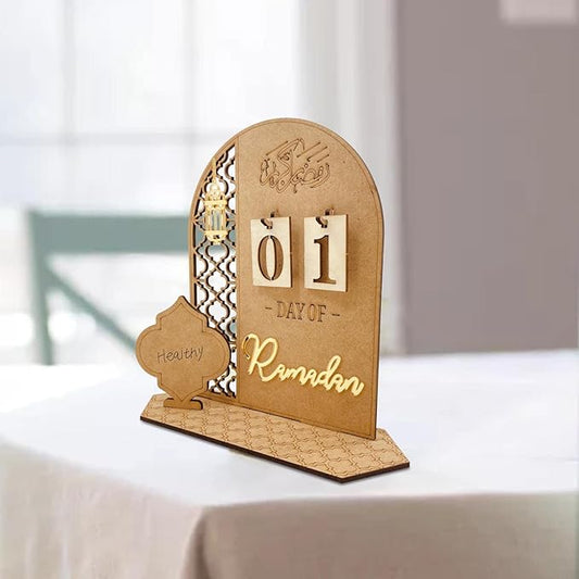 Waaka Dubbulon Ramadan Calendar, Eid Mubarak Decoration, DIY, Wooden Ramadan Decoration, Eid Mubarak Advent Calendar Countdown Calendar, Eid Mubarak Ornaments, 30 Days to Eid