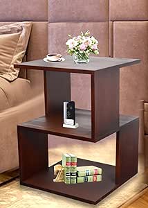 Opening Open Wood Side Table