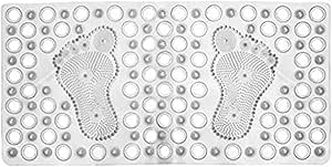 Non-slip bath mat - transparent clear