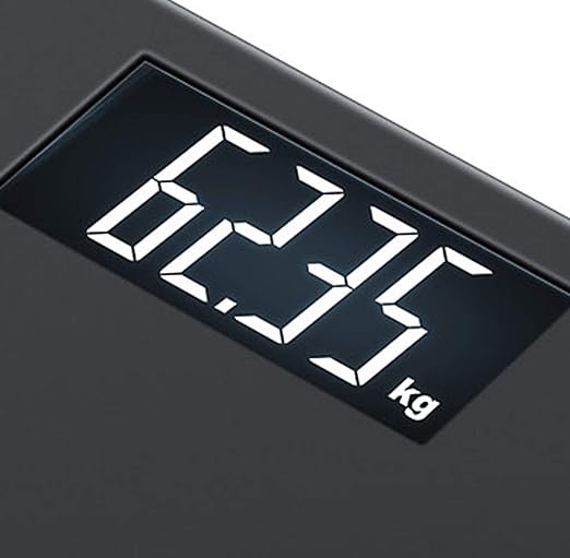 Beurer Weight Scale Stainless Steel Soft Grip Black - PS240