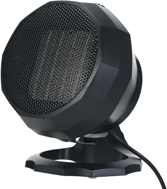 Electric Fan Heater - 1800W - Black - Fast and Safe Heating