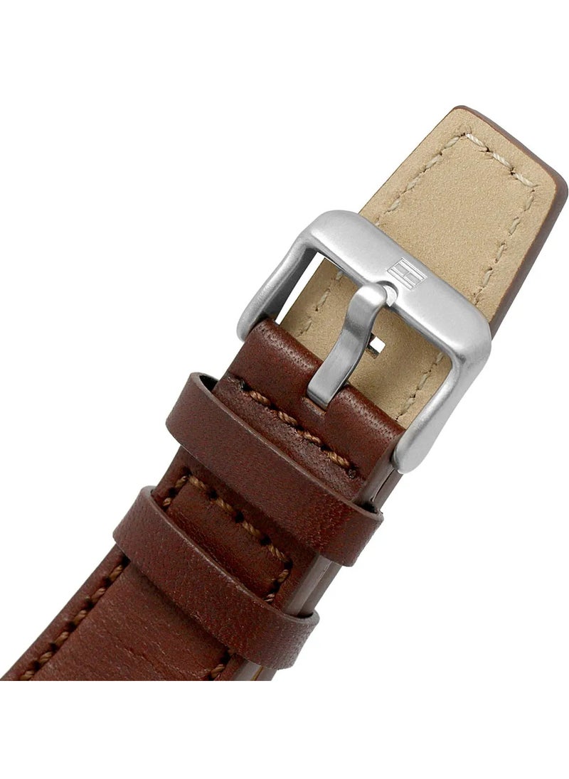 TOMMY HILFIGER Tommy Hilfiger Men's | Green Dial | Brown Leather Strap | 1792064