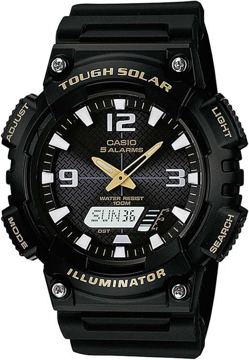 Casio Mens Quartz Watch Analog-Digital Display and Resin Strap AQ-S810W-1BVDF