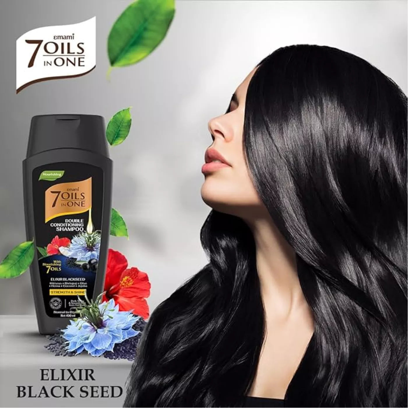 Emami 7 Oil In One Double Conditioning Shampoo Elixir Blackseed 100 ml