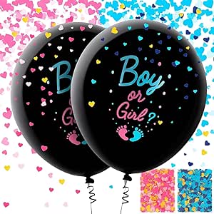 Gender Reveal Balloon Set – Create an Unforgettable Surprise! Perfect for Gender Reveal Parties with a Stunning Confetti Explosion Effect!