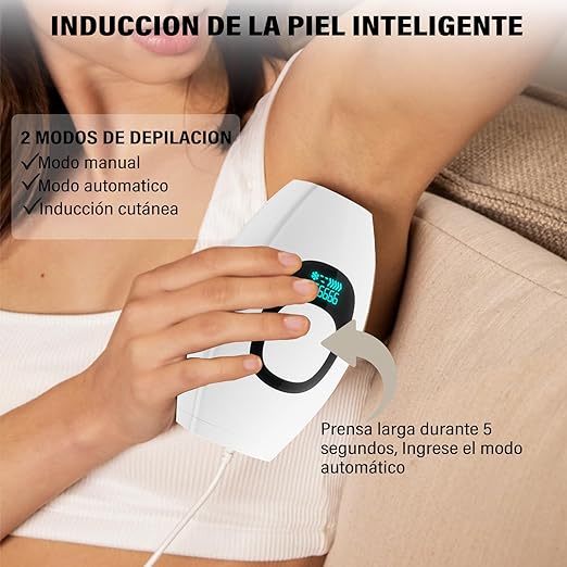 Pulsed Light Epilator, 999,999 Flashes Professional IPL Epilator, Painless Hair Removal, with Glasses and Shaver, for Face, Bikini Line, Legs, Armpits