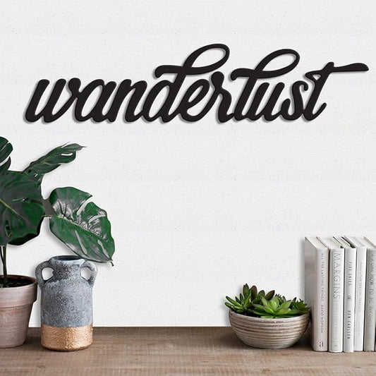 Art Street Travel Wall Sign, Wanderlust Wooden Sign/Wall Hanging for Decor, Home Decorative.
