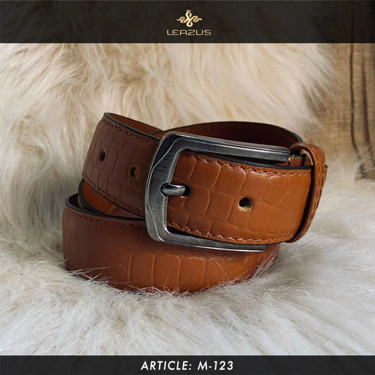 Leather classic belt – M-123