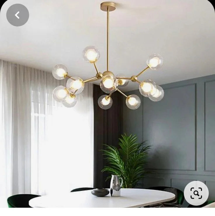 G9 chandelier -shiny gold /code:555