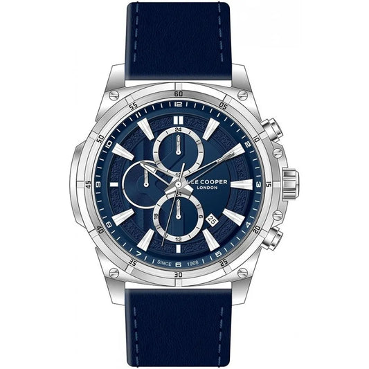 LEE COOPER Men’s Multi Function Blue Dial Blue Leather Watch – LC07489.399