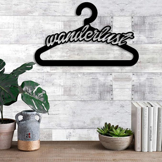 Art Street Wanderlust MDF Plaque Painted Cutout Ready to Hang Home Décor, Wall Décor, Wall Art