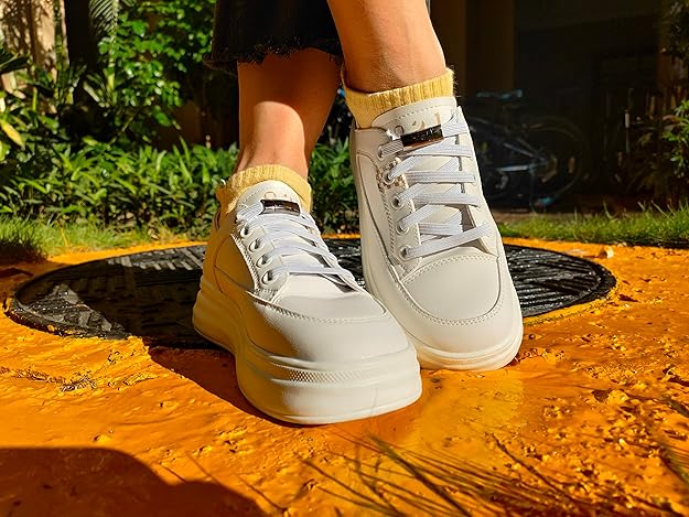 Aiboxin Elastic No Tie Flat Shoe Laces for Sneakers, Stretch Tieless Shoelaces for Kids & Adults, Magnetic Shoes Strings