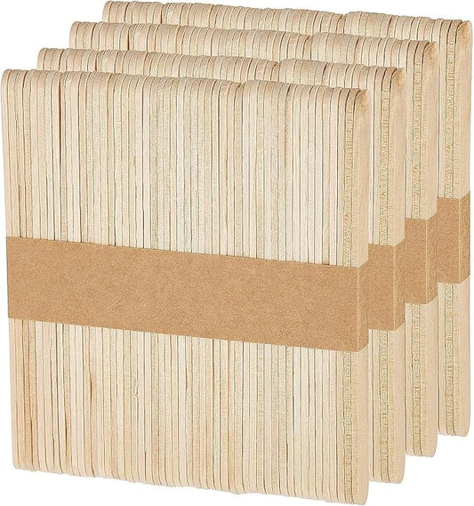 200 Pcs/Lot Craft Ice Cream Sticks 114MM Wooden Pop Popsicle Sticks Natural Wood Cake Tools kids Handwork Art Crafts