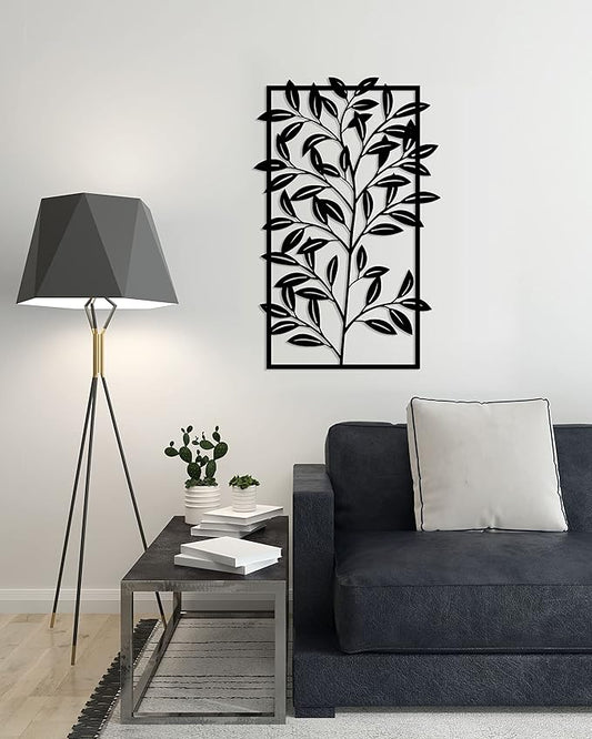 Home Gallery decorative tree leaves wooden wall art 55x80 cm